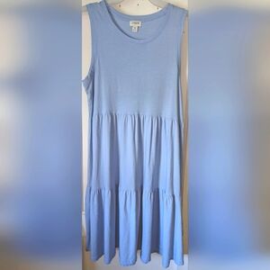 J. Crew Re-Imagined Women's Sleeveless Cotton Tiered Dress